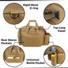 DBTAC Gun Case Bag Upgraded Specialist | Tactical 3+ Pistol Bag Firearm Shooting Case with Water Bottle Holder & Lockable Zippers for Shooting Range Outdoor Hunting (Brown) view 4