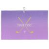 FZDXZJJ Custom Golf Towels for Women Personalized Golf Towel with Name Or Text for Golf Bags with Clip Golf Gifts for Golf Fan, Funny Golf Lover Gift for Women Mom Wife Girlfriend -Gradient Purple view 1