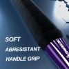 Badminton Racket Professional Badminton Sets of 2 Lightweight Badminton Rackets for Backyard with 3 Shuttlecocks, 2 Racquet Overgrips & Carrying Bag for Training, Sports(Purple) view 3