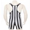 Alvivi Mens Muscle Tank Top Wrestling Singlet Striped Jumpsuit Bodysuit Fitness Workout Activewear Black Small view 4