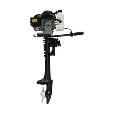 4 Stroke 3HP Heavy Duty Outboard Motor, 2.2KW Outboard Motor Boat Engine with Wind Cooling System & CDI Ignition System, Inflatable Fishing Boat Engine for Fishing Boats, Sailing Boats, Small Yachts