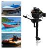 4 Stroke 3HP Heavy Duty Outboard Motor, 2.2KW Outboard Motor Boat Engine with Wind Cooling System & CDI Ignition System, Inflatable Fishing Boat Engine for Fishing Boats, Sailing Boats, Small Yachts view 4