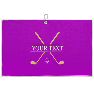 FZDXZJJ Custom Golf Towels for Women Personalized Golf Towel with Name Or Text for Golf Bags with Clip Golf Gifts for Golf Fan, Funny Golf Lover Gift for Women Mom Wife Girlfriend -Dark Magenta