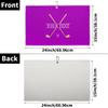 FZDXZJJ Custom Golf Towels for Women Personalized Golf Towel with Name Or Text for Golf Bags with Clip Golf Gifts for Golf Fan, Funny Golf Lover Gift for Women Mom Wife Girlfriend -Dark Magenta view 3