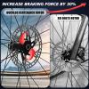 BUCKLOS 160mm Bike Centerlock Disc Brake Rotor for Mountain Bike Road Bike MTB- Bicycle Stainless Steel Center Lock Disc Brakes Rotors for E-bike/BMX(Black) view 2