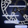 BUCKLOS 160mm Bike Centerlock Disc Brake Rotor for Mountain Bike Road Bike MTB- Bicycle Stainless Steel Center Lock Disc Brakes Rotors for E-bike/BMX(Black) view 4