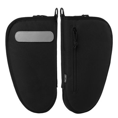 DBTAC Pistol Rug Case | Tactical 1x Handgun Firearm Shooting Padded Case with Lockable Zipper, Removable & Reflective Patch (14.5" x 7.5" X-Large Pistol Case, Black)