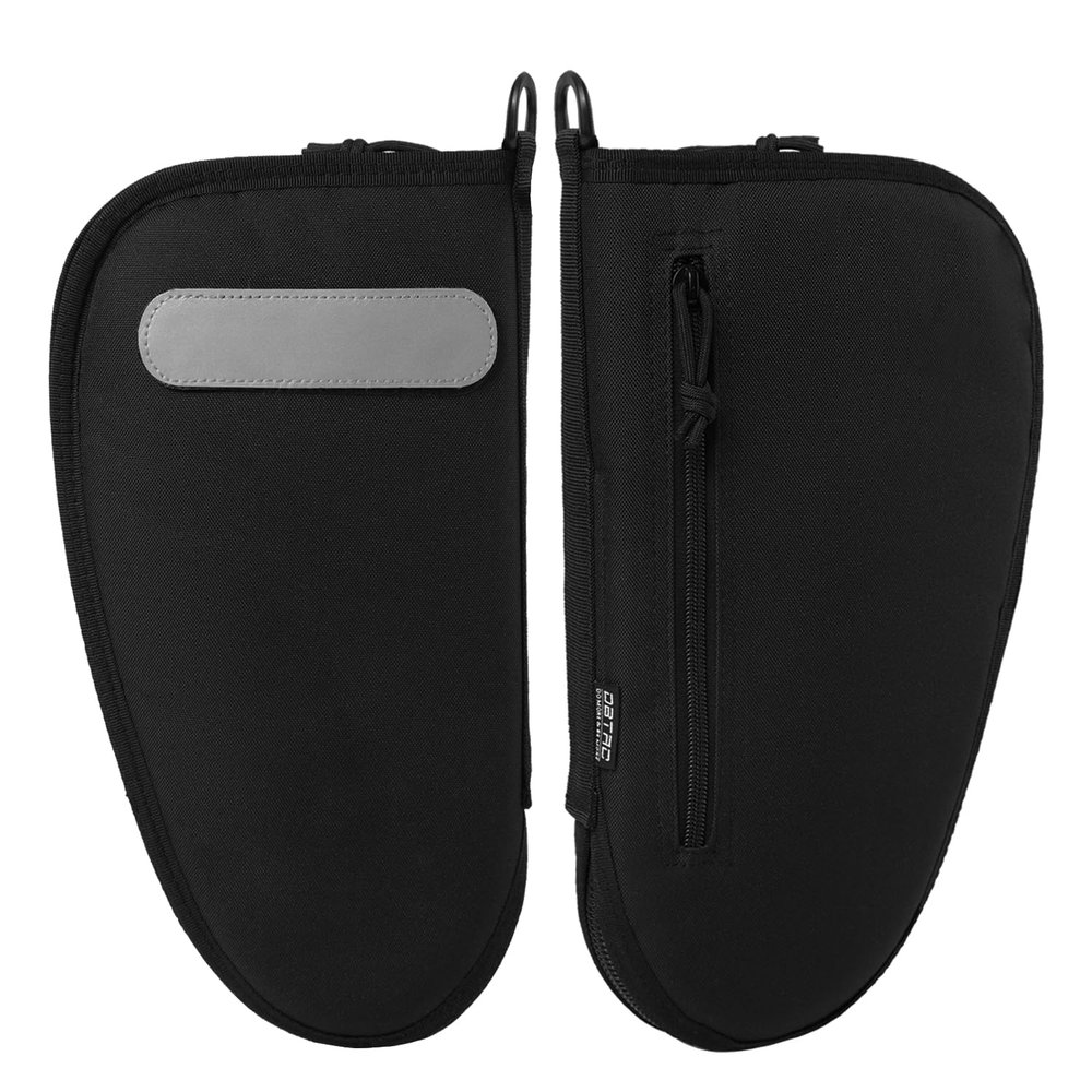 DBTAC Pistol Rug Case | Tactical 1x Handgun Firearm Shooting Padded Case with Lockable Zipper, Removable & Reflective Patch (14.5" x 7.5" X-Large Pistol Case, Black)