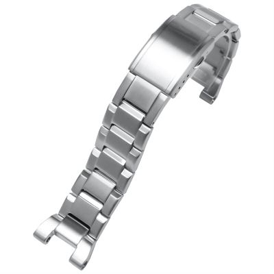 TPUOTI 316L Stainless Steel Watchband For Amazfit T-REX Smart Watch Sports Outdoor Strap (Color : Silver, Size : 26-13mm)