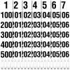 Hanaive 500 Pieces Running Bib Numbers with Safety Pins for Marathon Sports Competition Events Tearproof Waterproof, 6 x 7.5 Inch (1-500 Number) view 1