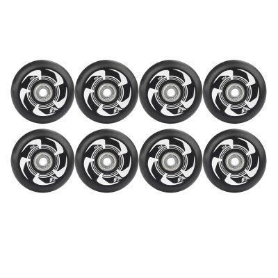 UZIAH Inline Skate Wheels Roller Skating Wheel Skate Brake Wheel with ABEC-9 Bearings 72mm 76mm 80mm 90A Hockey Pack of 8,A,76mm
