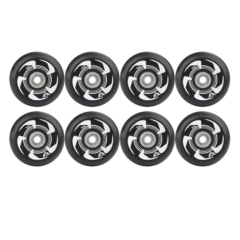 UZIAH Inline Skate Wheels Roller Skating Wheel Skate Brake Wheel with ABEC-9 Bearings 72mm 76mm 80mm 90A Hockey Pack of 8,A,76mm