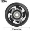 UZIAH Inline Skate Wheels Roller Skating Wheel Skate Brake Wheel with ABEC-9 Bearings 72mm 76mm 80mm 90A Hockey Pack of 8,A,76mm view 3
