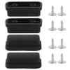 BQLZR 4.2x1.9cm Luggage Bottom Side Stand Feet Plastic Feet Pads w/Screws Pack of 4 view 1
