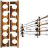 Ghosthorn Holds Up to 6 Rods Fishing Pole Rod Racks Wall or Ceiling Mounted Fishing Pole Rod Holders for Garage Storage Organizer Fishing Gear Equipment for Men Women view 1