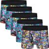 Boys Boxer Briefs Cotton Big Boys Underwear Breathable Soft Mesh Performance Sport Boxers Briefs with Fly 5 Pack 18-20