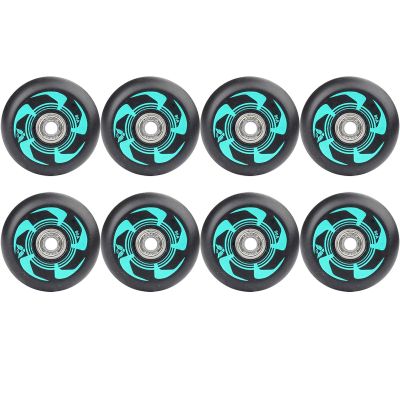 UZIAH Inline Skate Wheels Roller Skating Wheel Skate Brake Wheel with ABEC-9 Bearings 72mm 76mm 80mm 90A Hockey Pack of 8,B,80mm