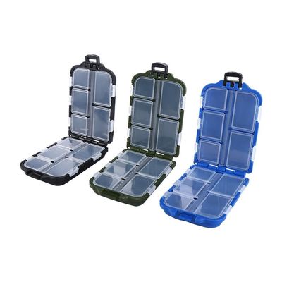 3 Pcs Small Tackle Boxes with 10 Compartments, Portable Mini Fishing Tackle Box Fishing Lure Box Fishing Tackle Storage Box Fishing Accessories