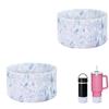 2 Pack Protective Glitter Silicone Boot for Stanley IceFlow 20-40oz & Hydro Flask Water Bottle 12-24oz Reduces Dents Silicone Water Bottle Bottom Cover Sleeve Compatible with Stanley(S,Grey Purple) view 1