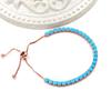 Uloveido Fashion Synthetic Turquoise Tennis Bracelets for Women Rose Gold Color, Light Blue Crystal Bolo Bracelets for Mom Birthday Gift, Bracelet Jewelry for Wedding Y4043 view 4