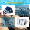 GGTA 3 Gang Marine Boat Rocker Switch Panel Waterproof,12-24V Pre-Wired Aluminum Rocker Switch LED Indicator,Multi Function Marine Toggle Switche for RV Truck Boat SUV(Silver) view 3