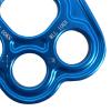 Paw Rigging Plate Multi Anchor Plate Metal Portable Lightweight Rope Bearing Anchors Climbing Equipment Force Divider Plate, Blue view 3