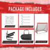 KTRIO 6x4 ft Soccer Goal for Backyard, Portable Soccer Net, Large Foldable Soccer Goals with Carry Bag for Kids Youth Teens Sports, Red 2pack view 4