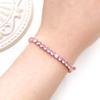 Uloveido Fashion Adjustable Bolo Style Pink Crystal Tennis Bracelet for Mother Women Rose Gold Plated Silder Chain Bracelet Y4043 view 3