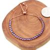 Uloveido Rose Gold Plated Purple Cubic Zirconia Adjustable Bolo Clasp Tennis Bracelet for Women Birthday Bracelet Gift Y4043 view 2