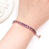 Uloveido Rose Gold Plated Purple Cubic Zirconia Adjustable Bolo Clasp Tennis Bracelet for Women Birthday Bracelet Gift Y4043 view 3