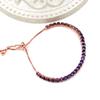 Uloveido Rose Gold Plated Purple Cubic Zirconia Adjustable Bolo Clasp Tennis Bracelet for Women Birthday Bracelet Gift Y4043 view 4