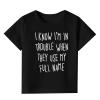 Kids Toddler Baby Unisex Spring Summer Letter Print Cotton Short Sleeve Tshirt Clothes Girls Size 16 Clothes (Black, 1-2 Years) view 1