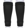 Linkidea Kids Soccer Leg Sleeve with Shin Guard Straps, Elastic Compatible with Grip Socks, Best Alternative to Soccer Athletic Socks for Child 6-8 Years (Black) view 4