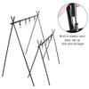 QUKAN Collapsible Camping Cookware Hanging Rack with Hooks Lantern Stand Holder Outdoor BBQ Tool Clothes Storage Hanger Stand Organizer view 2