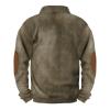 Ymosrh Fashion Sweatshirts For Men, Long Sleeve Henley Shirts Casual Thermal Loose Fit Button Up Pullover Sweatshirts Mens Hoodie Oversized Sweatshirt White Big And Sweatshirts (3XL, Army Green) view 2