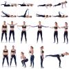 QUKAN 8-Shaped Stretching Strap with Resistant Band Pull Up Assist Band Spiky Ball Storage Bag for Yoga Workout Pilates view 2