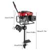 4 Stroke Outboard Motor, 8HP Heavy Duty Outboard Engine Motor, Fishing Boat Engine with Air Cooling System, Inflatable Outboard Motor Boat Engine for Iron Boats, Plastic Boats, Wooden Boats view 2