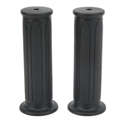1 Pair Bike Handlebar Grips, Non-Slip Shock Absorbing Plastic Replacement Handle Grips for Mountain Bikes and Scooters