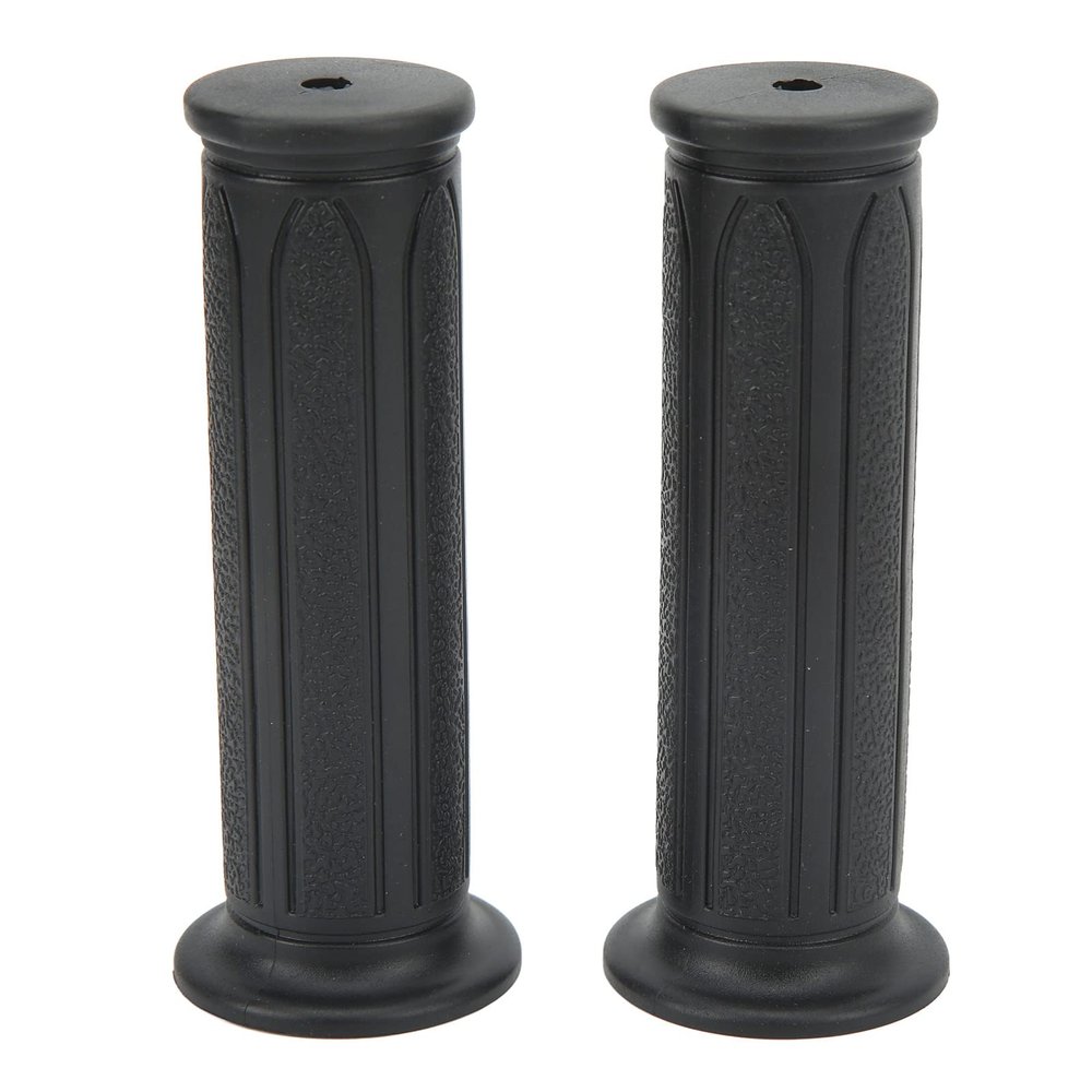 1 Pair Bike Handlebar Grips, Non-Slip Shock Absorbing Plastic Replacement Handle Grips for Mountain Bikes and Scooters