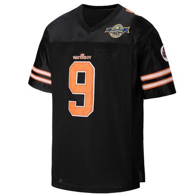 #9 Bobby Boucher Football Jersey The Waterboy Mud Dawgs Movie Jersey S-XXXL Black