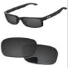 PapaViva Replacement Lenses for Oakley Holbrook XS OJ9007 53mm Sunglass Solid Black Polarized view 1