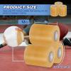 Pangda 12 Pcs Wrestling Mat Tape 3 or 4 Inch Heavy Duty 7 Mil PVC Carpet Tape for Wrestling Grappling Exercise Mats Seaming Cover Gym Floor Carpet Seam(4'',Clear) view 3