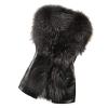 LCMTWX Fuzzy Fleece Lapel Coat Fur Short Coat Faux Fur Shoulder Cover Faux Fur Women Coats Womens Faux Fur Coats With A Hood Black Faux Fur Coat Goth Graphic Leather Jacket Women Holiday Essentials view 1