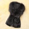 LCMTWX Fuzzy Fleece Lapel Coat Fur Short Coat Faux Fur Shoulder Cover Faux Fur Women Coats Womens Faux Fur Coats With A Hood Black Faux Fur Coat Goth Graphic Leather Jacket Women Holiday Essentials view 4