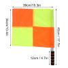 PerGar Referee Flags, 2PCS Soccer Officiating Flags with Storage Bag, Waterproof, Orange view 2