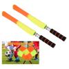 PerGar Referee Flags, 2PCS Soccer Officiating Flags with Storage Bag, Waterproof, Orange view 3