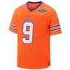 Waterboy #9 Bobby Boucher Adam Sandler 50th Anniversary Movie Football Jersey S-XXXL Orange view 1