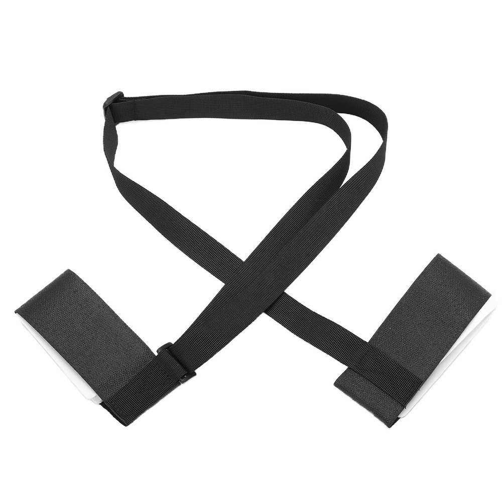 Gavigain Ski Carrier Double Strap Adjustable Length Ski Mounting Strap Cushioned Design Ski Carrier Portable Carrier Durable Double Strap