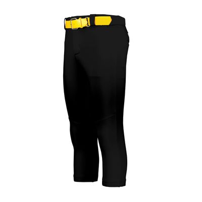 Russell Athletic Ladies Flexstretch Softball Pant with Belt Loops Black S