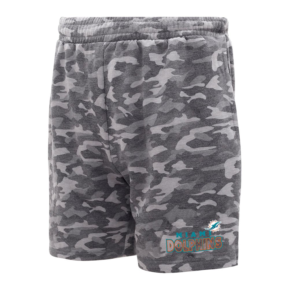 Concepts Sport Men's Charcoal Miami Dolphins Biscayne Camo Shorts